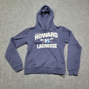 Nike Howard Lacrosse Hoodie Womens XS Navy Pullover College‎ Athletic Sweatshirt